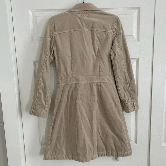 Tommy Girl Jeans Long Beige Coat - Picture 6 of 7